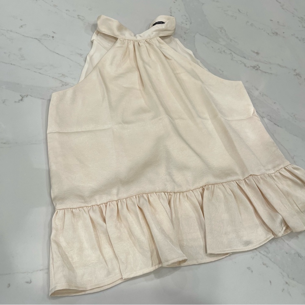 NWT Strut & Bolt for Vici cream halter top with tie - Picture 1 of 16